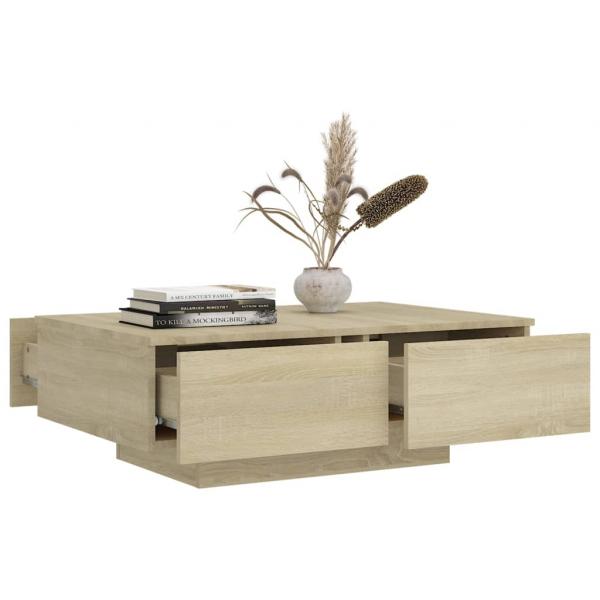 Couchtisch Sonoma-Eiche 90x60x31 cm Holzwerkstoff