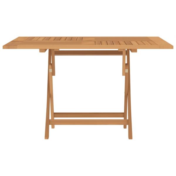 Gartentisch Klappbar 110x110x75 cm Massivholz Teak