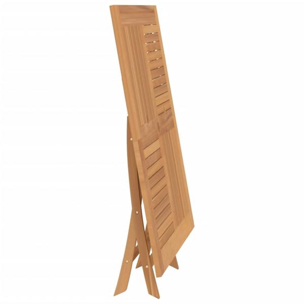 Gartentisch Klappbar 110x110x75 cm Massivholz Teak