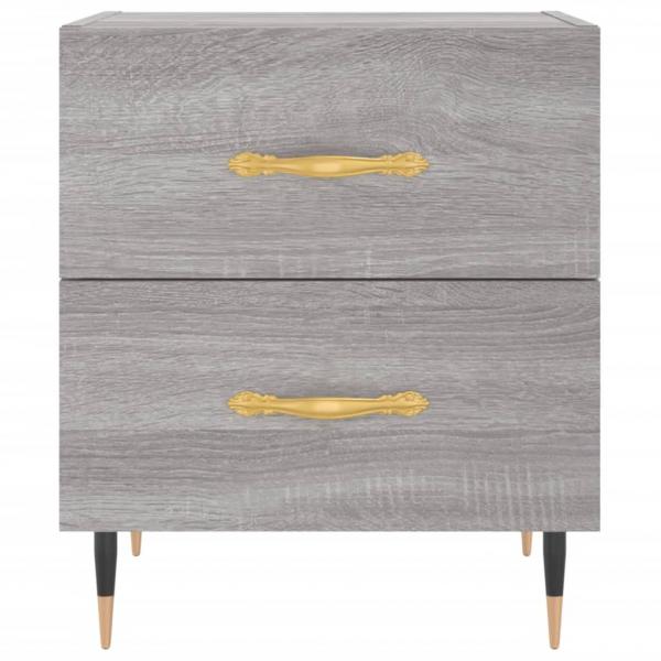 Nachttisch Grau Sonoma 40x35x47,5 cm Holzwerkstoff