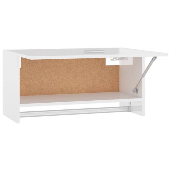 Kleiderschrank Hochglanz-Weiß 70x32,5x35 cm Holzwerkstoff