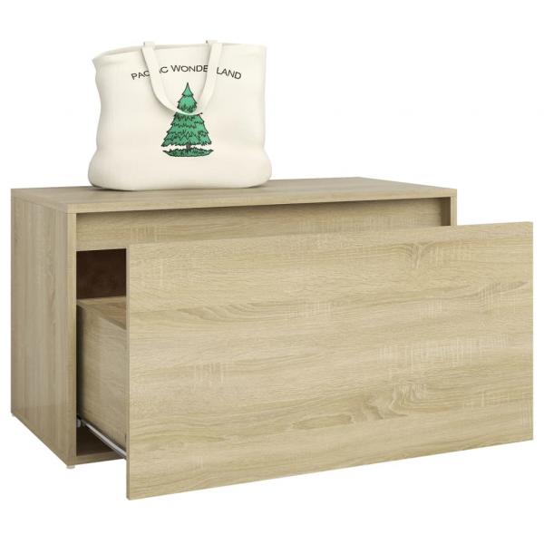 Flurbank 80x40x45 cm Sonoma-Eiche Holzwerkstoff