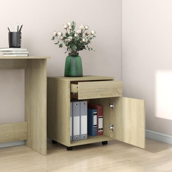 Rollschrank Sonoma-Eiche 45x38x54 cm Holzwerkstoff