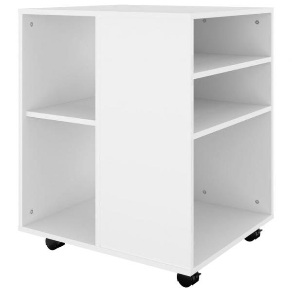 Rollschrank Weiß 60x53x72 cm Holzwerkstoff