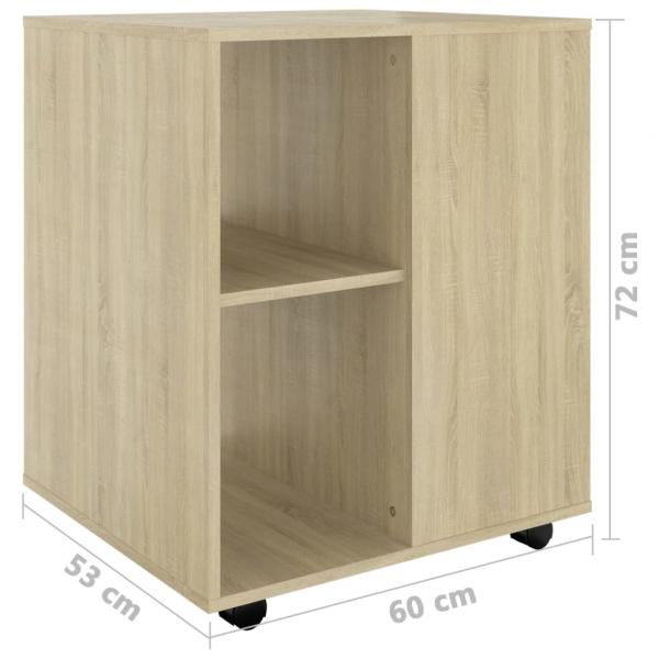 Rollschrank Sonoma-Eiche 60x53x72 cm Holzwerkstoff