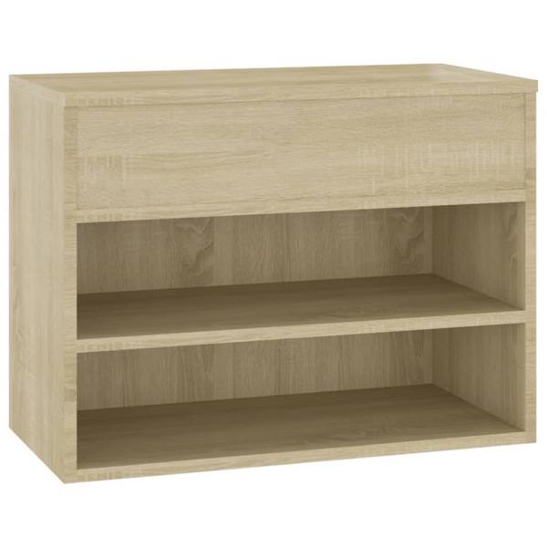 Schuhbank Sonoma-Eiche 60x30x45 cm Holzwerkstoff