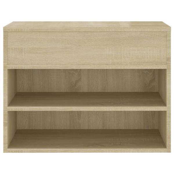 Schuhbank Sonoma-Eiche 60x30x45 cm Holzwerkstoff