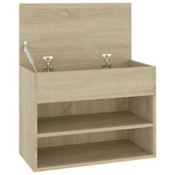 Schuhbank Sonoma-Eiche 60x30x45 cm Holzwerkstoff