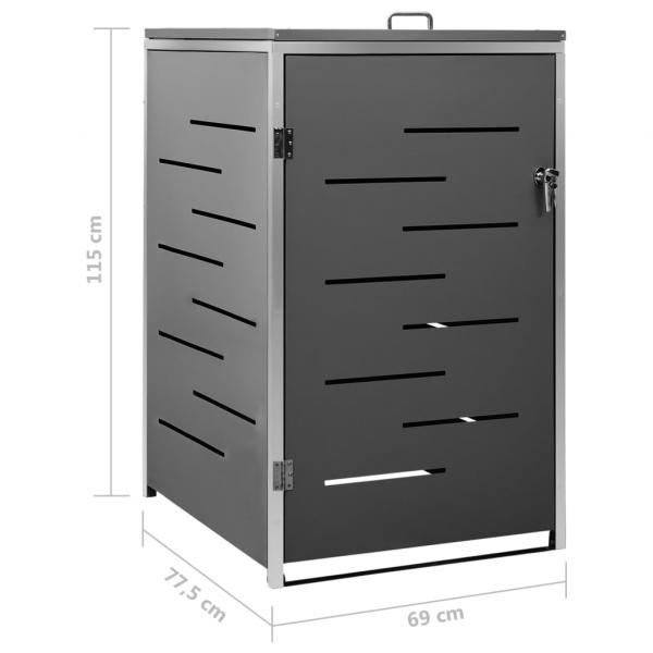 Mülltonnenbox für 1 Tonne 69x77,5x112,5 cm Edelstahl