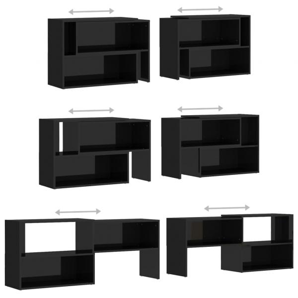 TV-Schrank Hochglanz-Schwarz 149x30x52 cm Holzwerkstoff