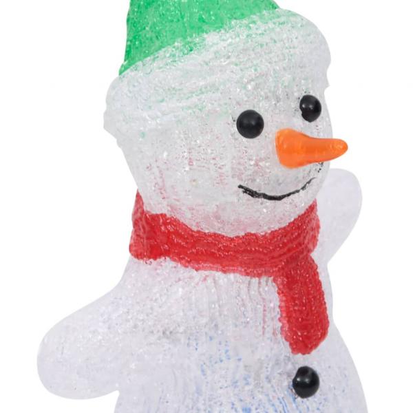 LED-Weihnachtsfigur Schneemann Acryl Indoor und Outdoor 30 cm