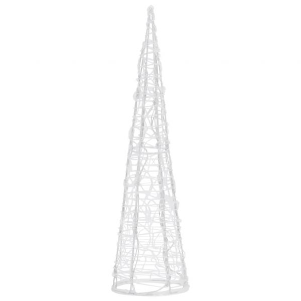 LED-Kegel Acryl Weihnachtsdeko Pyramide Bunt 60 cm