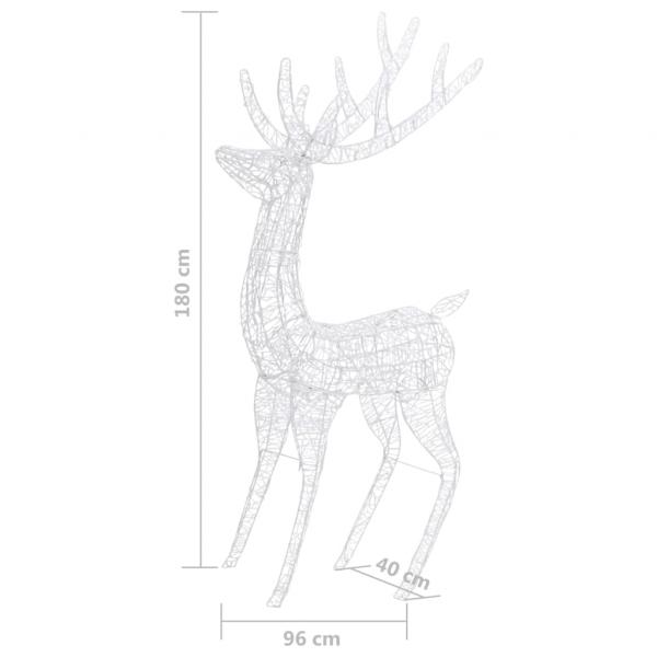 LED-Rentier XXL Acryl Weihnachtsdeko 250 LED 180 cm Mehrfarbig