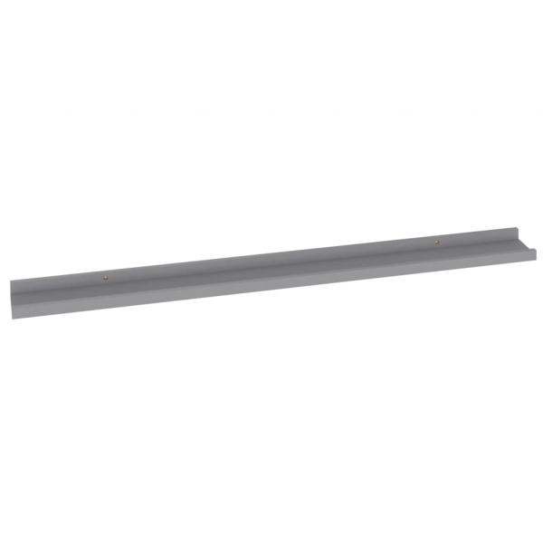 Wandregale 2 Stk. Grau 100x9x3 cm