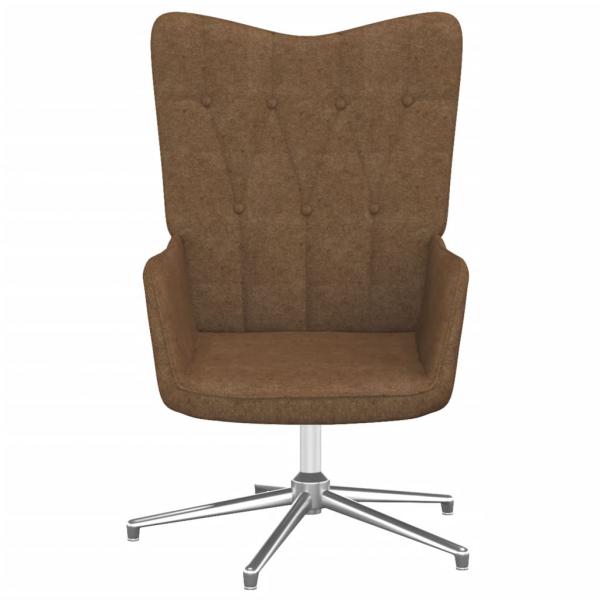 Relaxsessel mit Hocker Taupe Stoff