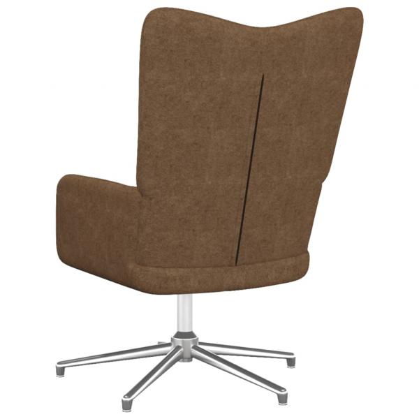 Relaxsessel mit Hocker Taupe Stoff