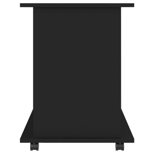 Rollschrank Schwarz 60x45x60 cm Holzwerkstoff