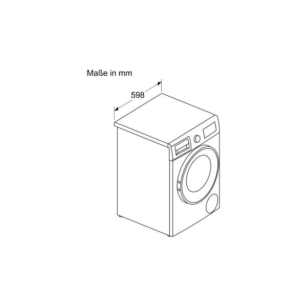 Bosch WNA13470 Serie 4 5kg/8kg Waschtrockner, 60cm breit, 1400 U/Min, waveDrum, Nachlegefunktion, EcoSilence Drive, weiß