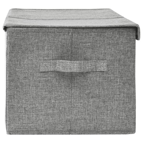 Aufbewahrungsbox Stoff 50x30x25 cm Grau