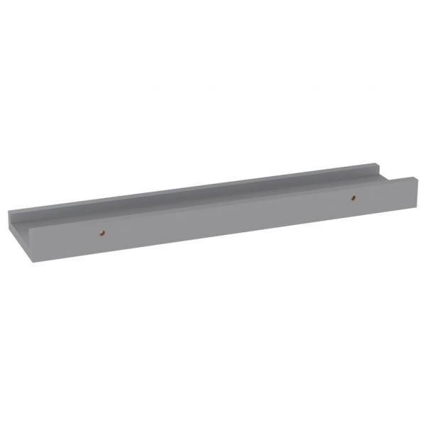 Wandregale 4 Stk. Grau 40x9x3 cm