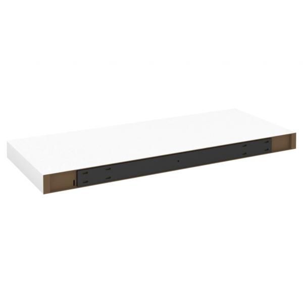 Schweberegale 4 Stk. Eichen-Optik und Weiß 60x23,5x3,8 cm MDF