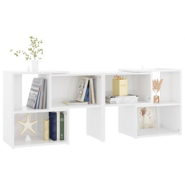 TV-Schrank Hochglanz-Weiß 104x30x52cm Holzwerkstoff