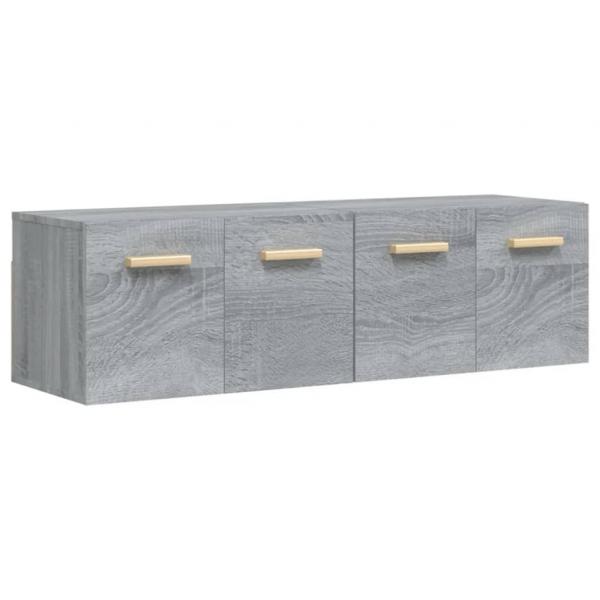 Wandschränke 2 Stk. Grau Sonoma 60x36,5x35 cm Holzwerkstoff