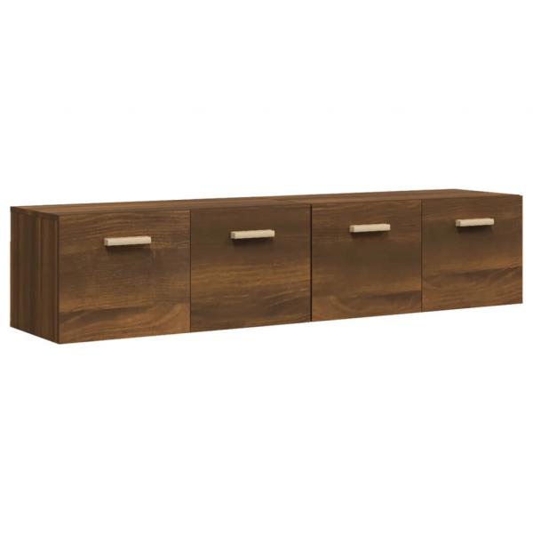 Wandschränke 2Stk Braun Eichen-Optik 80x35x36,5cm Holzwerkstoff