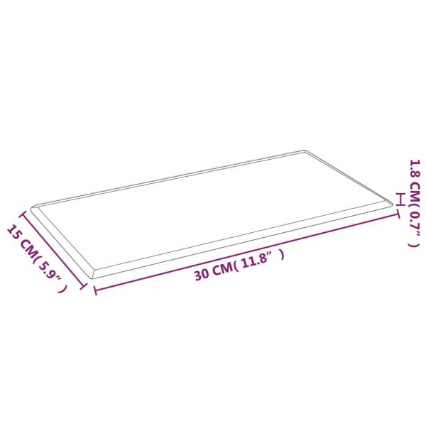 Wandpaneele 12 Stk. Creme 30x15 cm Kunstleder 0,54 m²