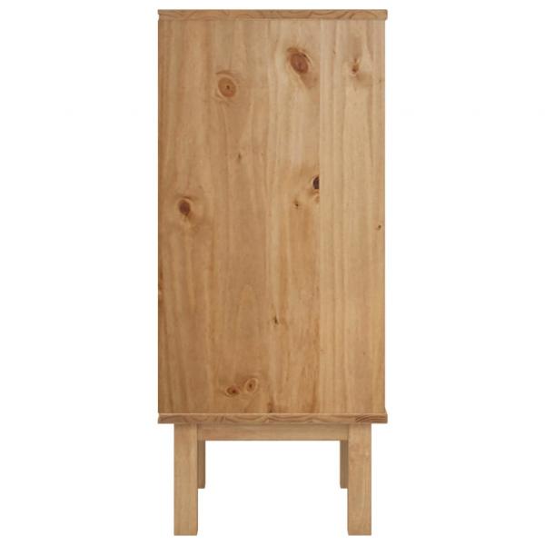 Schubladenschrank OTTA Braun & Grau 45x39x90 cm Massivholz