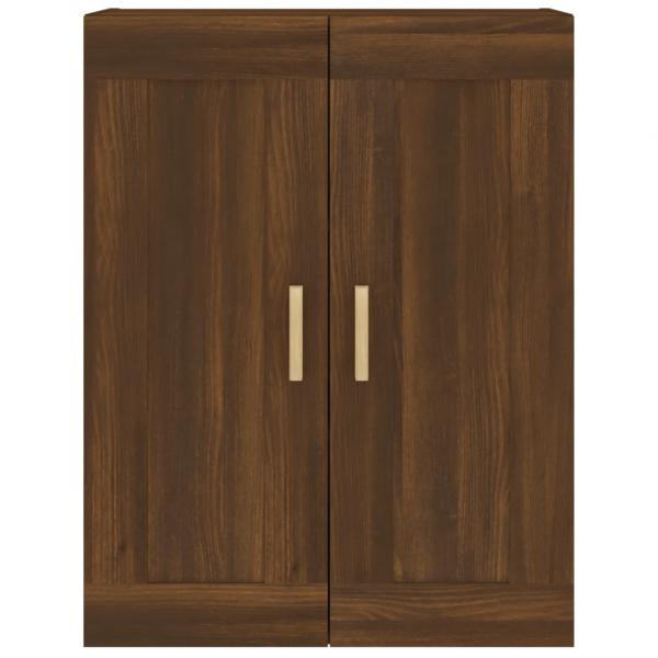 Wandschrank Braun Eichen-Optik 69,5x32,5x90 cm Holzwerkstoff