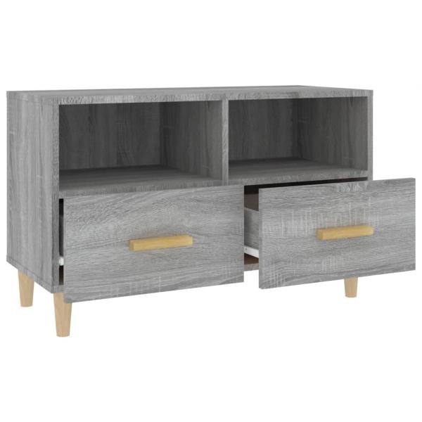 TV-Schrank Grau Sonoma 80x36x50 cm Holzwerkstoff