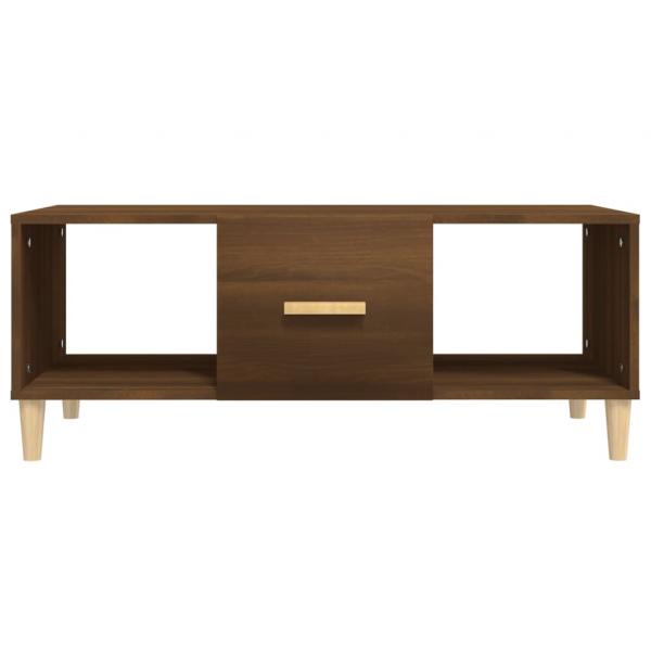 Couchtisch Braun Eichen-Optik 102x50x40 cm Holzwerkstoff