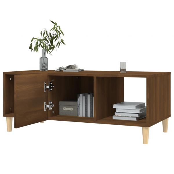 Couchtisch Braun Eichen-Optik 102x50x40 cm Holzwerkstoff