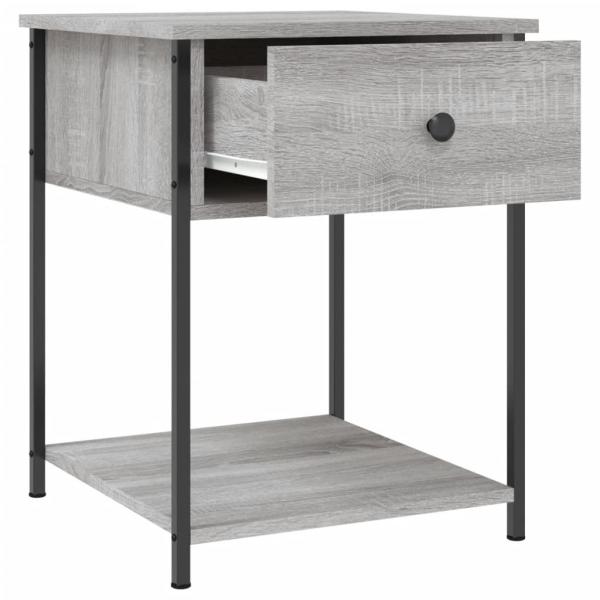 Nachttische 2 Stk. Grau Sonoma 44x45x58 cm Holzwerkstoff