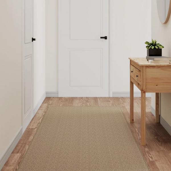 ARDEBO.de - Teppichläufer Sisal-Optik Sandfarben 80x200 cm