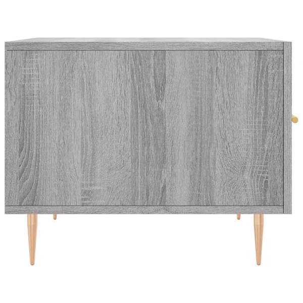 Couchtisch Grau Sonoma 50x50x40 cm Holzwerkstoff