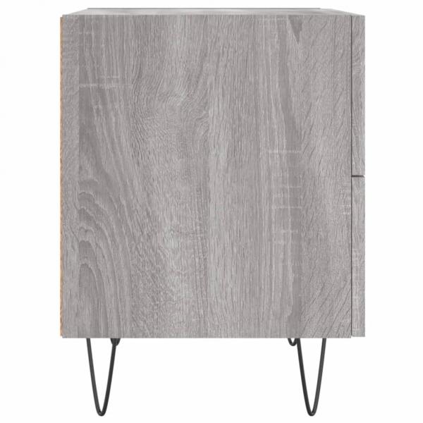 Nachttische 2 Stk. Grau Sonoma 40x35x47,5 cm Holzwerkstoff