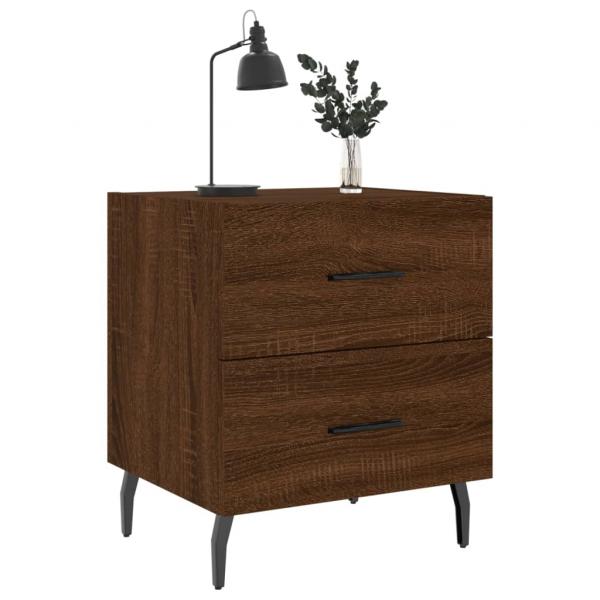 Nachttische 2Stk. Braun Eichen-Optik 40x35x47,5cm Holzwerkstoff