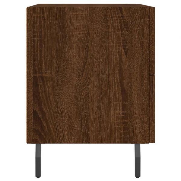 Nachttische 2Stk. Braun Eichen-Optik 40x35x47,5cm Holzwerkstoff