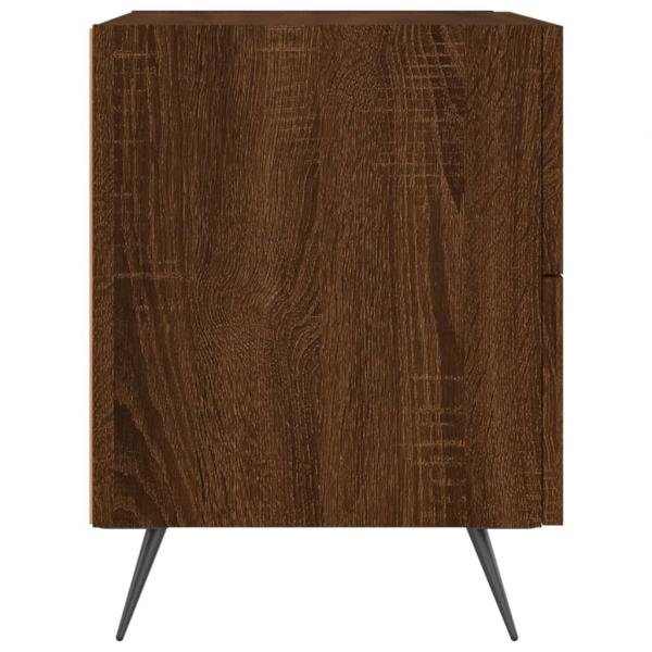 Nachttische 2Stk. Braun Eichen-Optik 40x35x47,5cm Holzwerkstoff