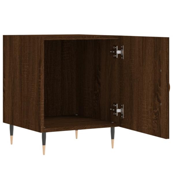 Nachttische 2 Stk. Braun Eichen-Optik 40x40x50 cm Holzwerkstoff