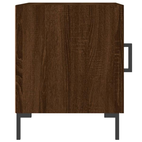 Nachttische 2 Stk. Braun Eichen-Optik 40x40x50 cm Holzwerkstoff