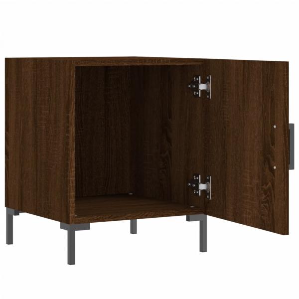 Nachttische 2 Stk. Braun Eichen-Optik 40x40x50 cm Holzwerkstoff