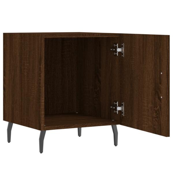 Nachttische 2 Stk. Braun Eichen-Optik 40x40x50 cm Holzwerkstoff