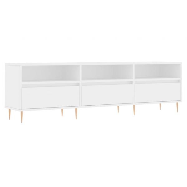 TV-Schrank Weiß 150x30x44,5 cm Holzwerkstoff