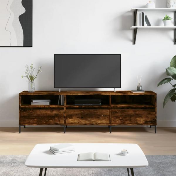 ARDEBO.de - TV-Schrank Räuchereiche 150x30x44,5 cm Holzwerkstoff