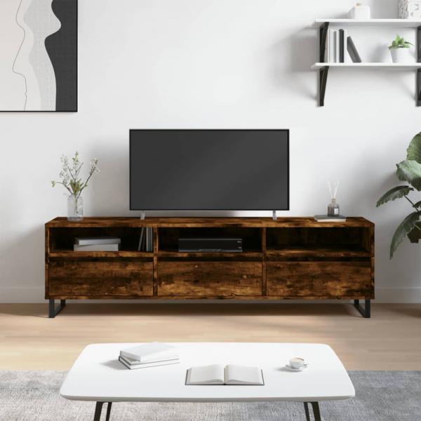 ARDEBO.de - TV-Schrank Räuchereiche 150x30x44,5 cm Holzwerkstoff