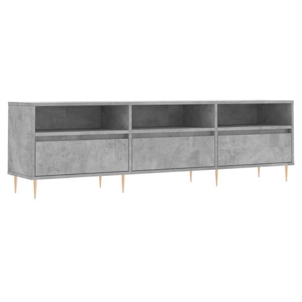 TV-Schrank Betongrau 150x30x44,5 cm Holzwerkstoff