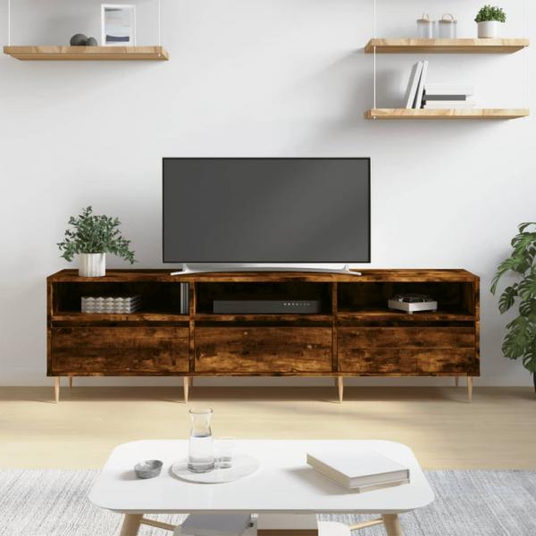 ARDEBO.de - TV-Schrank Räuchereiche 150x30x44,5 cm Holzwerkstoff